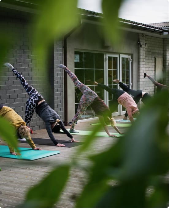 A yoga class offered South Shoalhaven Members
